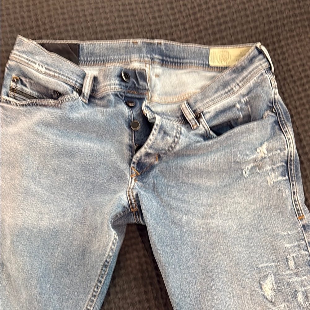 Diesel Blue Boyfriend Jeans Relaxed Fit